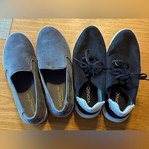 Vionic- 2 pair size 9W Womens sneakers. Gently used.